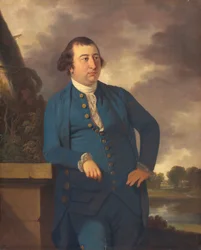 Homme dans un paysage indien, vers 1773